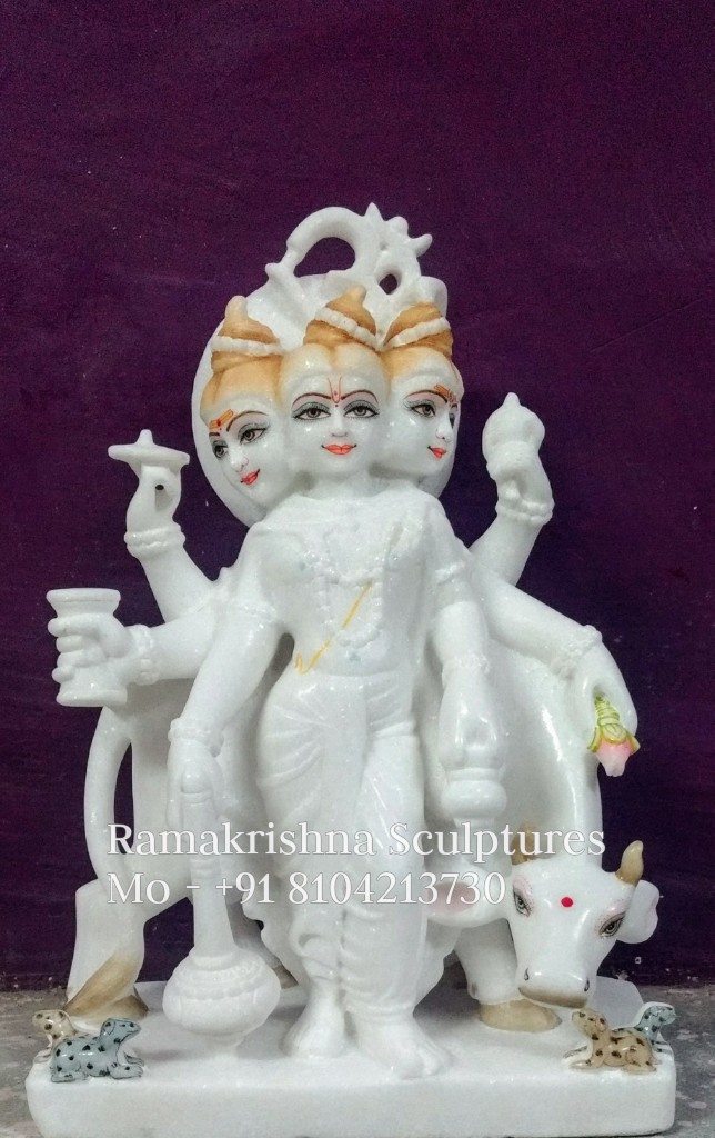 Dattatreya Marble Statue