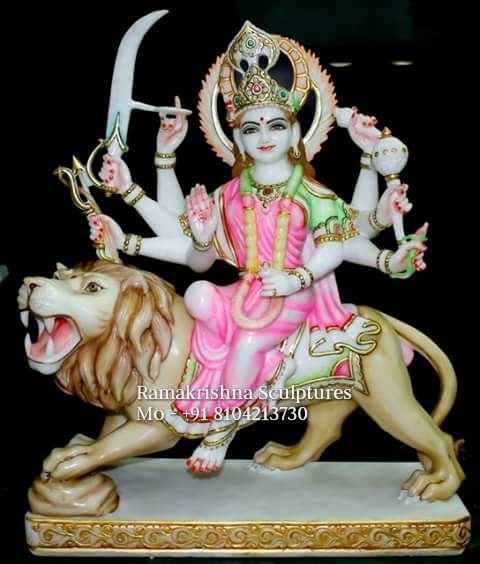 Durga Maa Marble Statue
