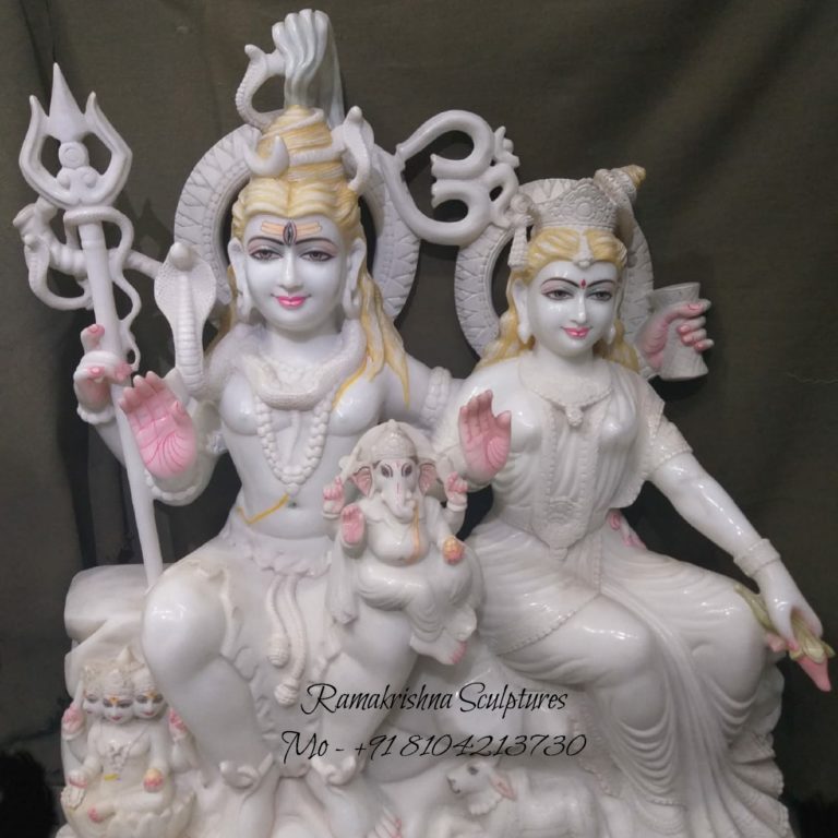 Shiv Parivar Marble Murti