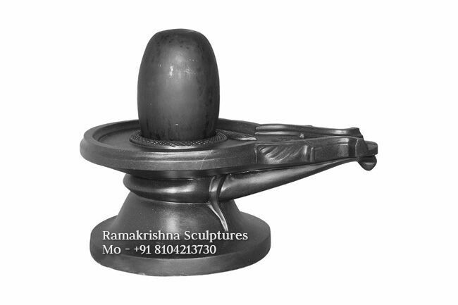 Shiv lingam black marble Statue