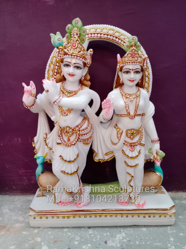 Radha krishna marble murti