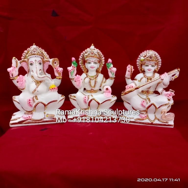 Ganesh laxmi Saraswati statue