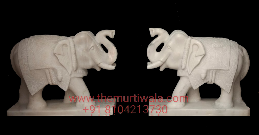 elephant statue marble