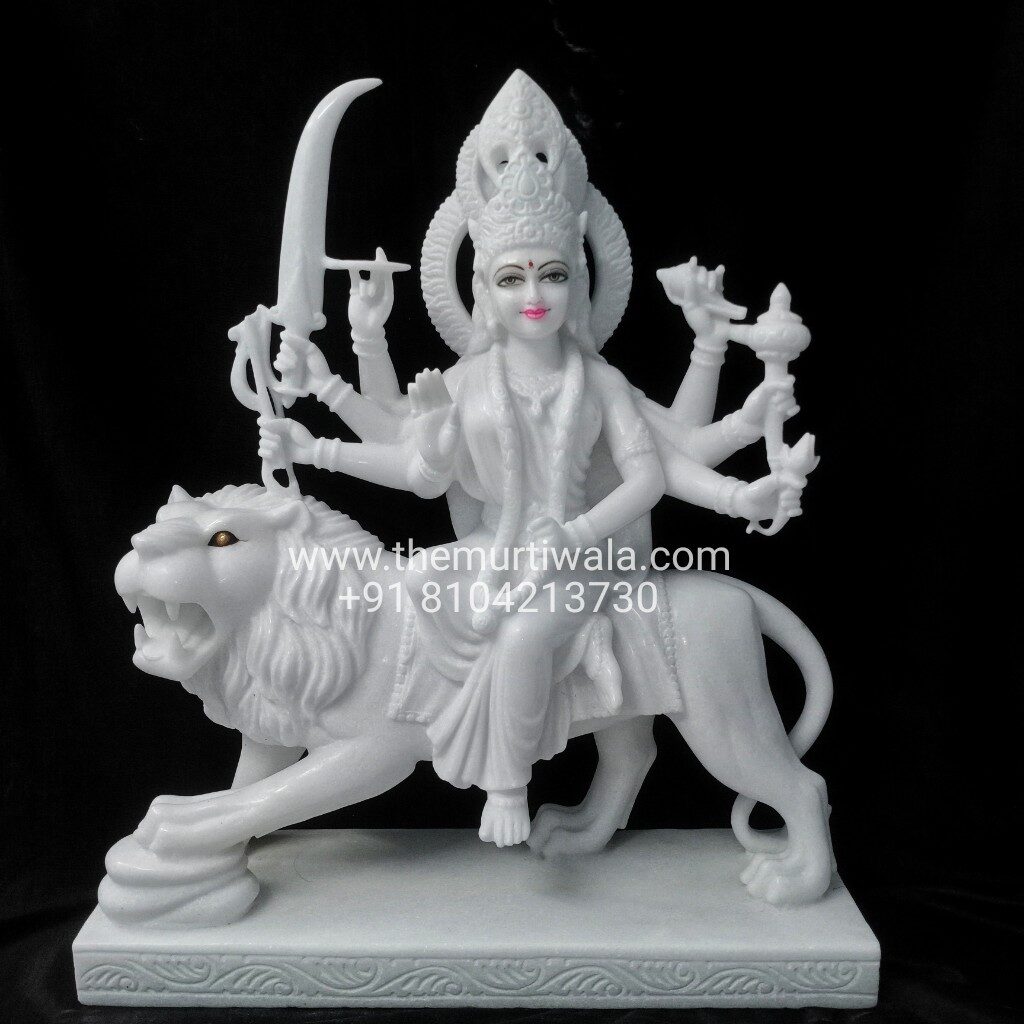Durga Maa white marble Murti @ cheap price