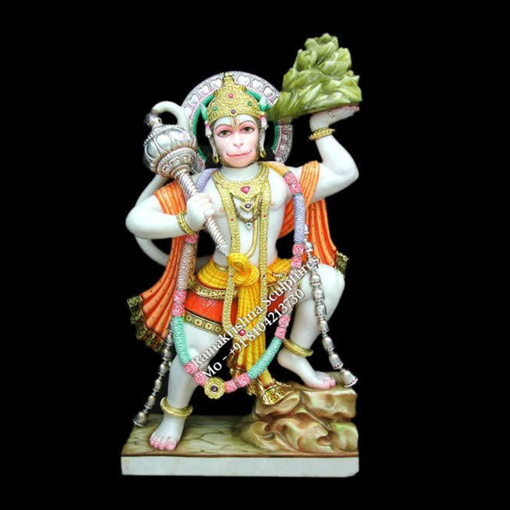 Veer Hanuman Marble Murti