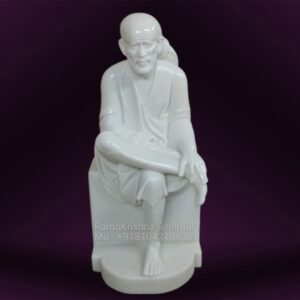 Sai Baba Statue in White Marble