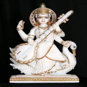 Goldplated Saraswati Maa Statue