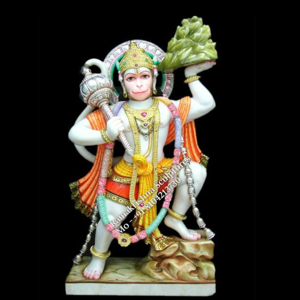 Big Size Hanuman marble murti
