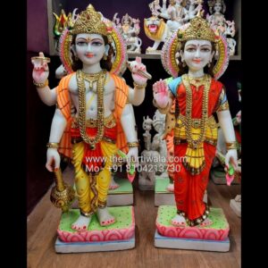 Lakshmi Narayan Marble Statue