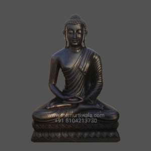 Black Marble Buddha Statue