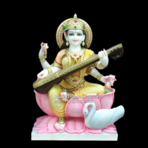 Marble Saraswati Mata Statue