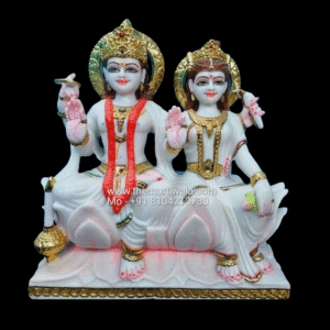 Marble Statue of Lakshmi Narayan
