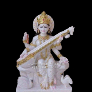 Decorative Marble Saraswati Statue