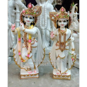 Radha Krishna Marble Murti for Home