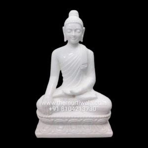 white marble Buddha statue