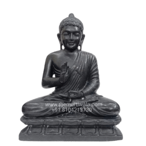 Black Buddha Idol Statue