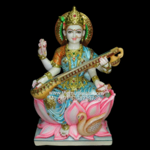 Maa Saraswati Marble Statue