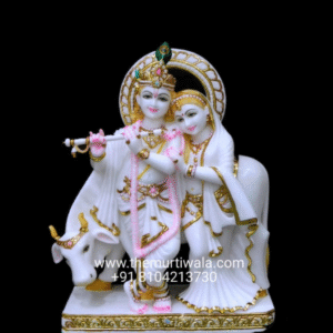 Marble Radha Krishna Standing Statue