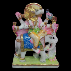 Veer Manibhadra Marble Murti