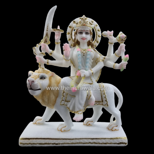 maa durga marble statue for home