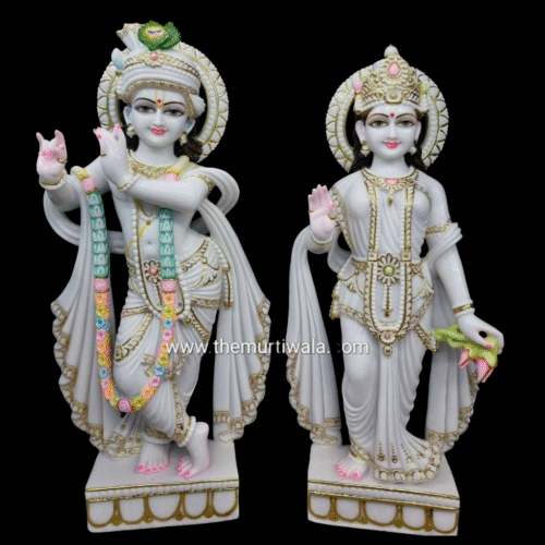 3 feet radha krishna marble murti for temple