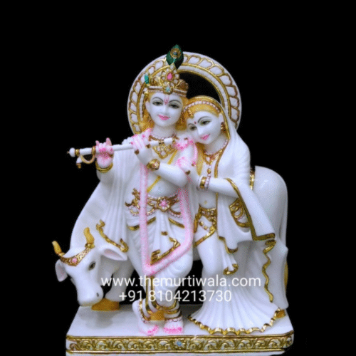radha krishna statue in vietnam marble