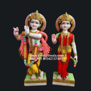 radha krishna marble murti