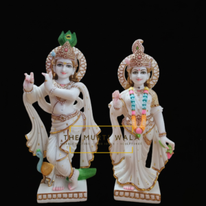 2 feet radha krishna statue marble