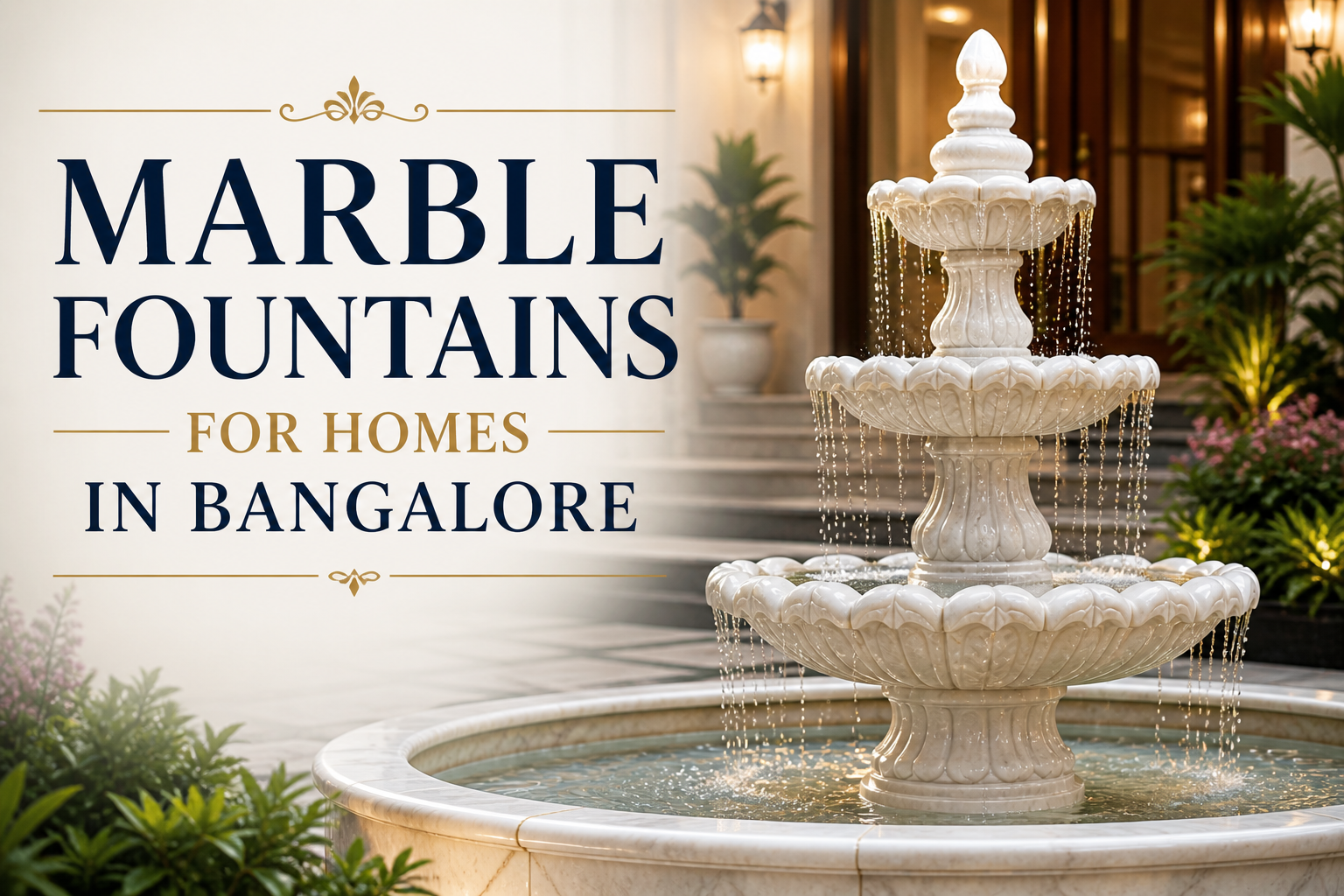 Marble Fountains for Homes in Bangalore: Design Ideas to Elevate Your Space
