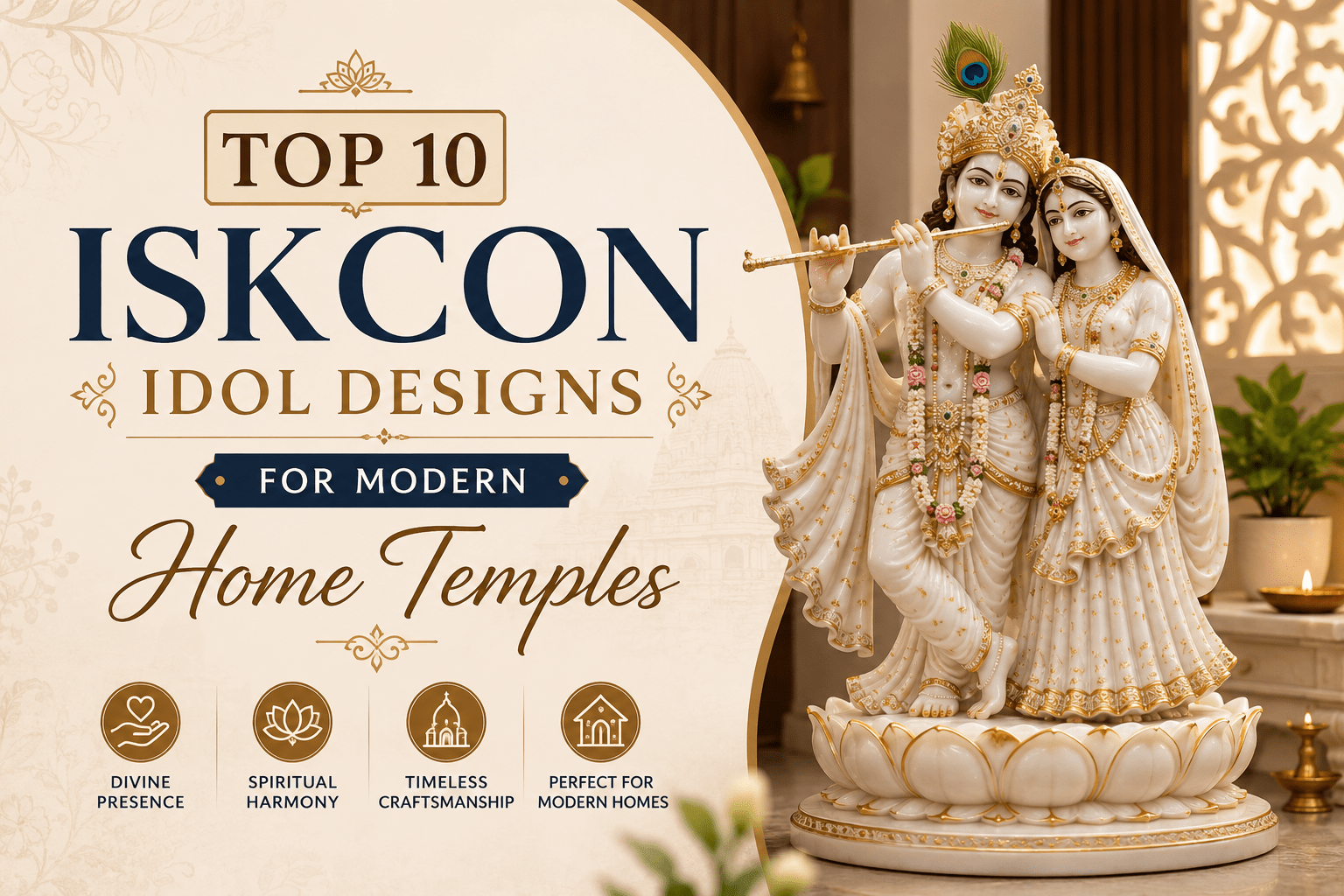Top 10 ISKCON Idol Designs for Modern Home Temples