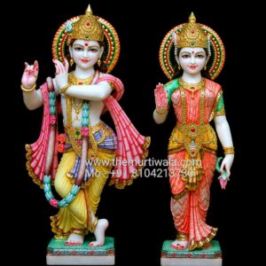 radha krishna statue marble