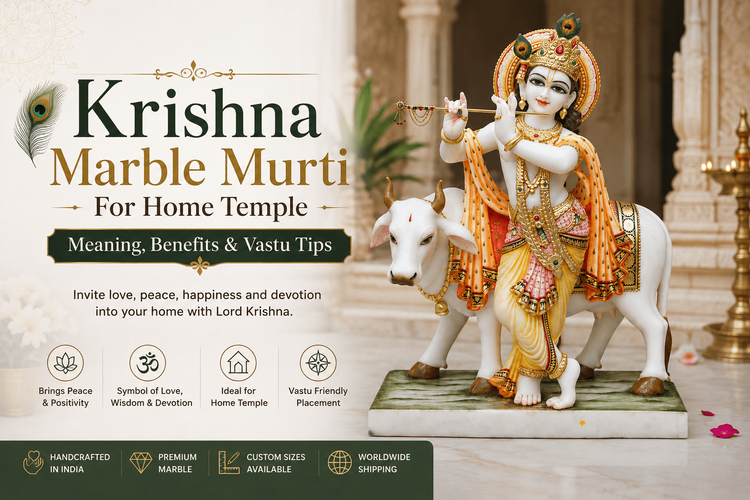 krishna statue benefits