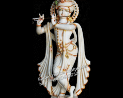 Beautiful Krishna Marble Statue