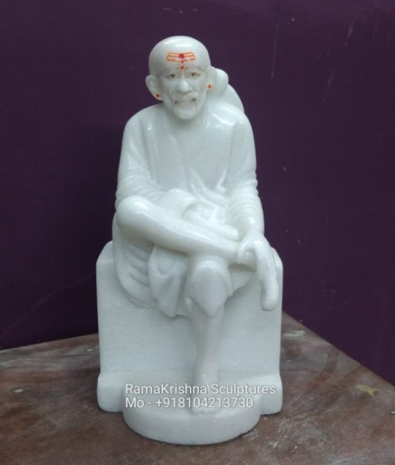 Small Sai Baba Marble Statue